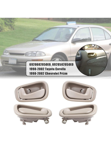 Mangos de Puerta Interior FAERSI para Toyota Corolla 1998-2002 Beige