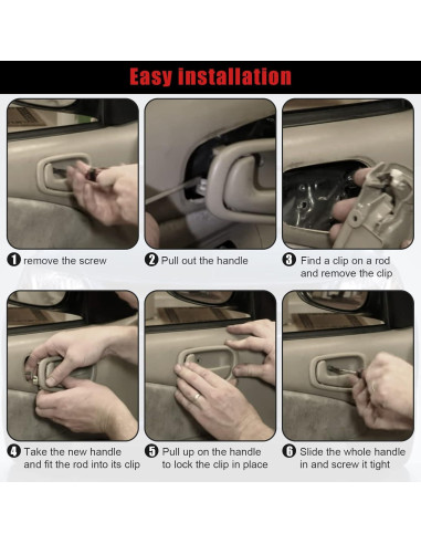 Mangos de Puerta Interior FAERSI para Toyota Corolla 1998-2002 Beige