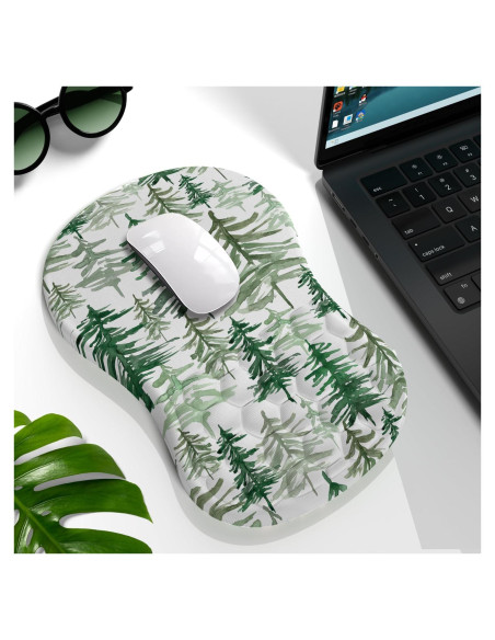 Alfombrilla de Ratón Ergonómica YKJWW con Soporte para Muñeca