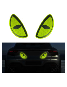 Calcomanías Reflectantes para Autos LAINLOY - Ojos Amarillos 10.9x5.6cm