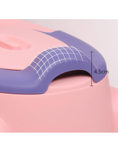 Asiento de Entrenamiento para Baño CooFel Rosa Ergonómico