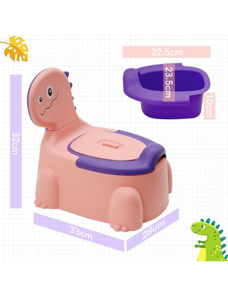 Asiento de Entrenamiento para Baño CooFel Rosa Ergonómico