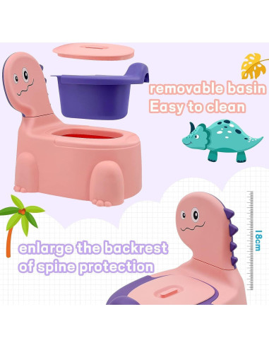 Asiento de Entrenamiento para Baño CooFel Rosa Ergonómico