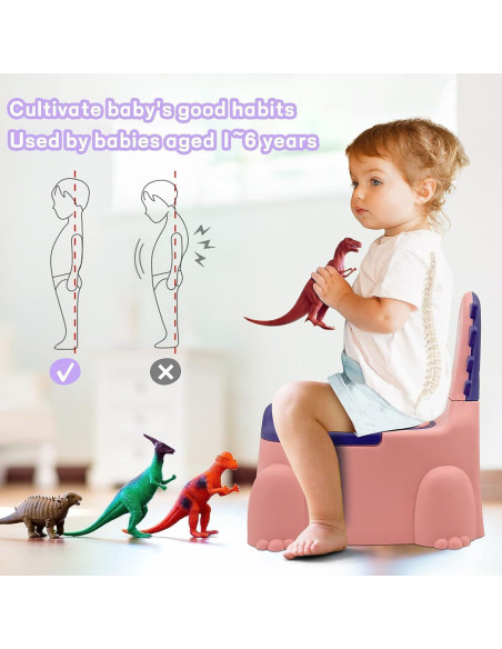 Asiento de Entrenamiento para Baño CooFel Rosa Ergonómico