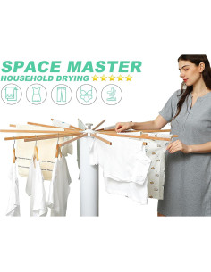 Soporte de Secado de Ropa Tripode SKIKEN Expandible 16 Varillas 2