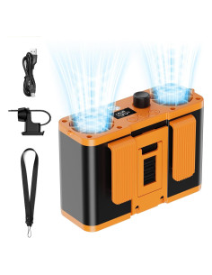 Ventilador Portátil Tenlox de Cintura 20000RPM USB Recargable