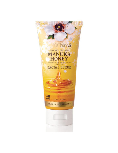 Exfoliante Facial de Miel Manuka Wild Ferns 100ml 99% Natural