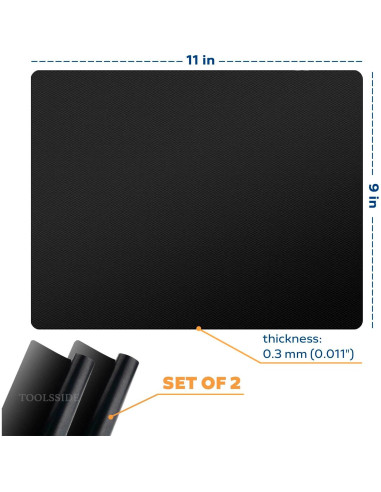 Forros Antiadherentes para Horno TOOLSSIDE 2 Pack 28x23 cm