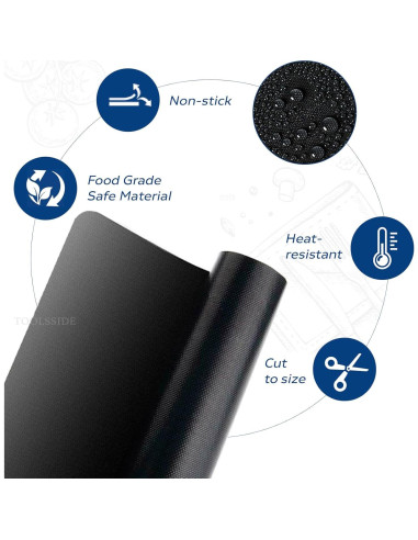 Forros Antiadherentes para Horno TOOLSSIDE 2 Pack 28x23 cm