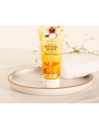 Exfoliante Facial de Miel Manuka Wild Ferns 100ml 99% Natural