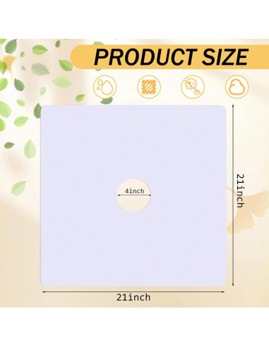 Alfombrilla de Ducha Antideslizante Dunzoom 54x54cm Blanca