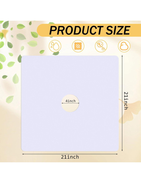 Alfombrilla de Ducha Antideslizante Dunzoom 54x54cm Blanca