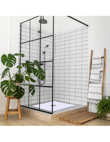 Alfombrilla de Ducha Antideslizante Dunzoom 54x54cm Blanca