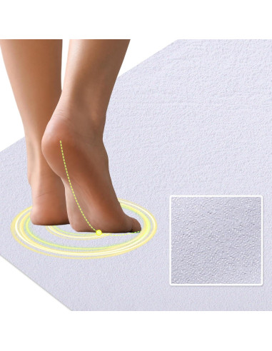 Alfombrilla de Ducha Antideslizante Dunzoom 54x54cm Blanca