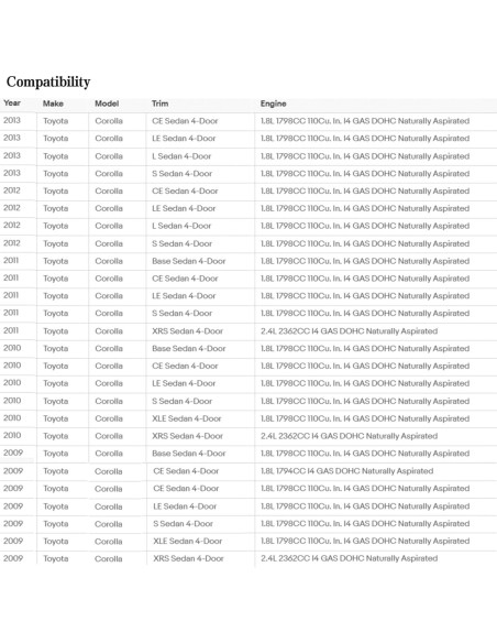 Cubierta Panel Interruptor Ventana Toyota Corolla 2009-2013 Plateado