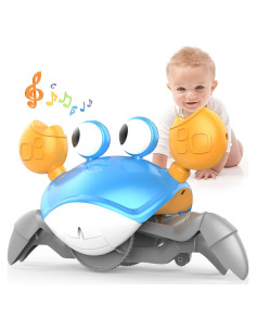 Juguete Cangrejo Musical Yeaye para Gatear - Azul 0-36 meses