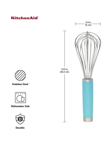 Batidor de Utilidad KitchenAid Aqua Mate 26.67 cm Acero Inoxidable