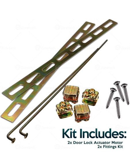 Actuador de Cerradura de Puerta Eléctrica Zone Tech 2-Pack