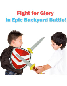 Espada y Escudo de Peluche FancyOh! para Niños - Azul 2