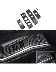 Cubierta Interruptor Ventana Toyota Highlander 2020-2025 ABS Carbono 2