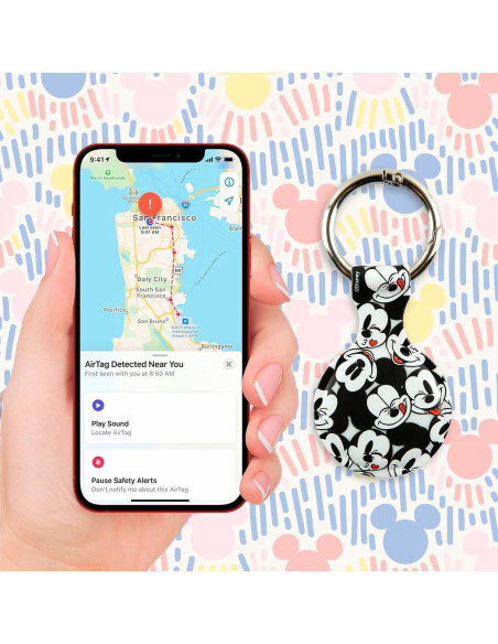 Soporte Disney Mickey Mouse para AirTag - Silicona 18g