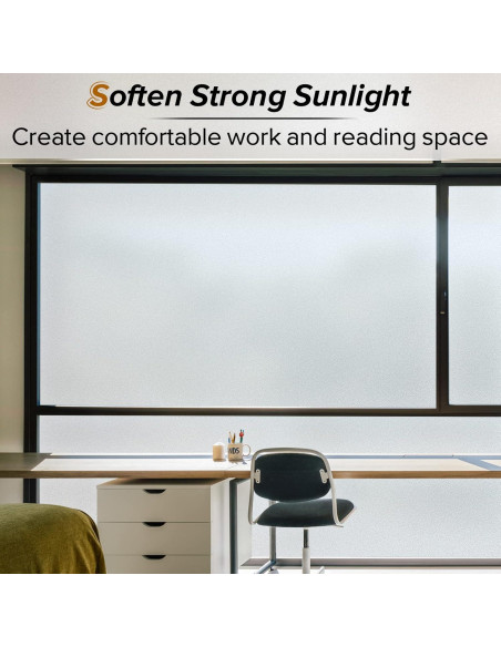 Película de Privacidad para Ventanas rabbitgoo 44.5x200cm