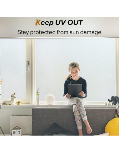 Película de Privacidad para Ventanas rabbitgoo 44.5x200cm