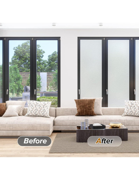 Película de Privacidad para Ventanas rabbitgoo 44.5x200cm