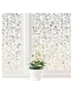 Película para Ventanas LEMON CLOUD 3D Patrón Guijarros 44.5x200cm