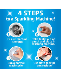 Tabletas Limpiadoras de Lavadora MIGHTY CLEAN 24 Unidades 2