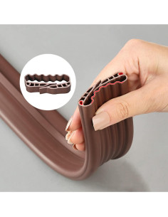 Detenedor de Corrientes de Aire Hslyee para Puertas 3.5-5.5cm Gris 2