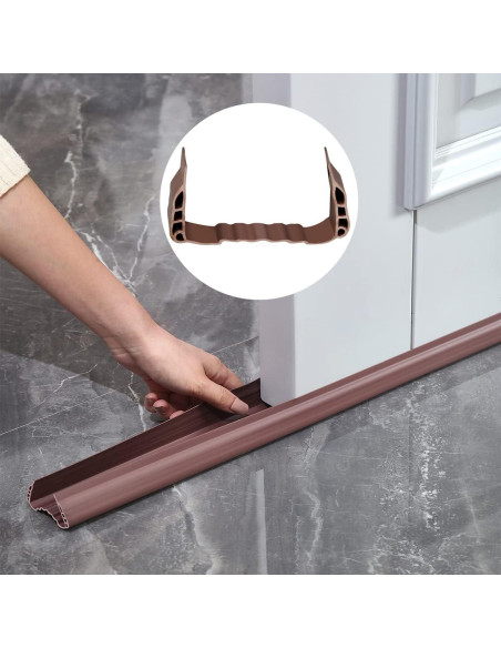 Detenedor de Corrientes de Aire Hslyee para Puertas 3.5-5.5cm Gris