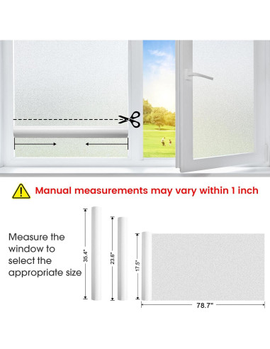 Película de Privacidad Coavas 44.5x199.8 cm Esmerilada