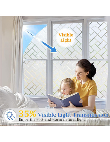 Película de Ventana Esmerilada Coavas 44.5x200 cm - Privacidad UV