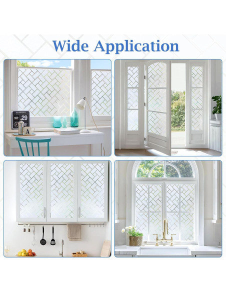 Película de Ventana Esmerilada Coavas 44.5x200 cm - Privacidad UV Película de Ventana Esmerilada Coavas 44.5x200 cm - Privacidad UV