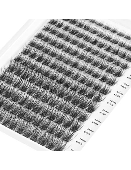 Pestañas Autoadhesivas WONSIS 156 Pcs Sin Pegamento 8-16mm