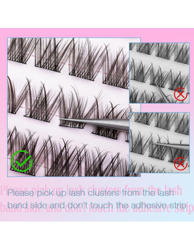 Pestañas Autoadhesivas Zanlufly Naturales 10-16MM Reutilizables