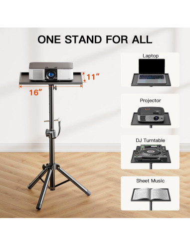 Soporte de Proyector AMADA Ajustable 55.88-91.44 cm Trípode