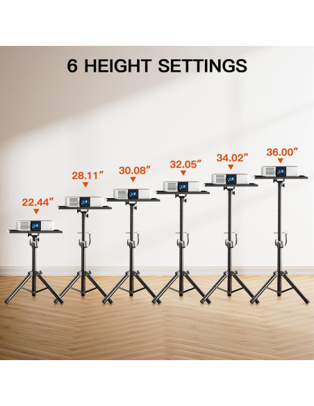 Soporte de Proyector AMADA Ajustable 55.88-91.44 cm Trípode