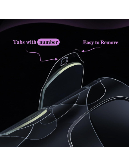 Pestañas Adhesivas para Uñas Postizas Teenitor - 600 Piezas