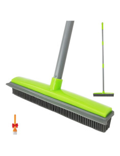 Escoba de Silicona IZSOHHOME para Pelo de Mascotas Verde