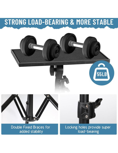 Soporte de Proyector Plegable KEJOG Altura Ajustable 55.88 a 158.12 cm