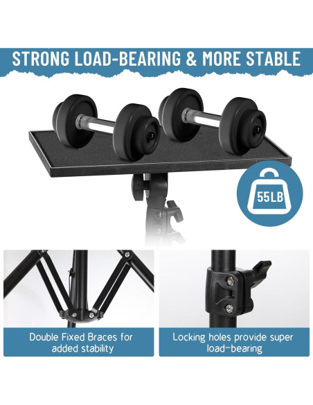 Soporte de Proyector Plegable KEJOG Altura Ajustable 55.88 a 158.12 cm