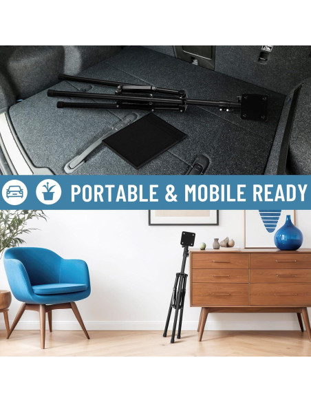 Soporte de Proyector Plegable KEJOG Altura Ajustable 55.88 a 158.12 cm