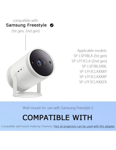 Soporte de Pared Sin Taladro Chanvoo para Proyector Samsung Freestyle