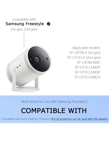 Soporte de Pared Sin Taladro Chanvoo para Proyector Samsung Freestyle