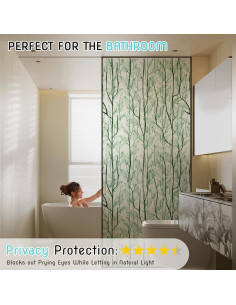 Película de Ventana DKTIE Privacidad 0.89 m Verde Oscuro 2