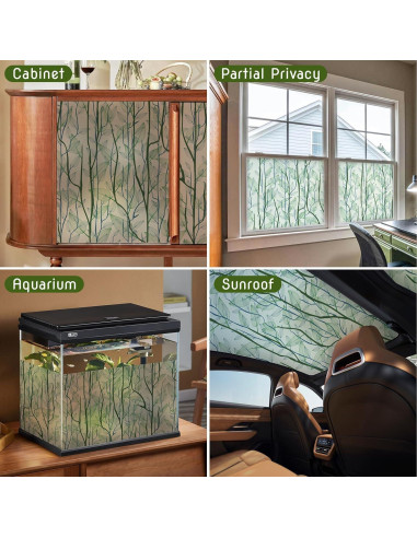 Película de Ventana DKTIE Privacidad 0.89 m Verde Oscuro