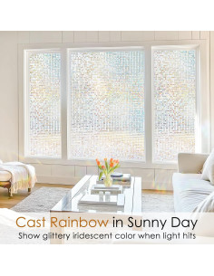 Película de Privacidad para Ventanas rabbitgoo 44.5x200 cm 2