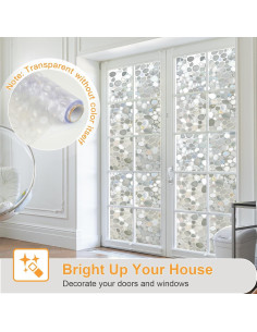 Película de Privacidad SUNDEF FILM 44.5x200 cm 3D Piedra 2